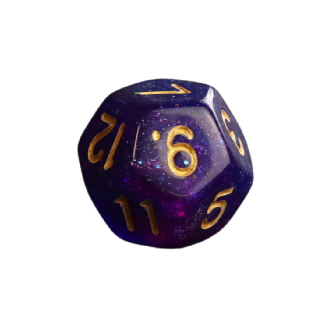 12 Sided Dice - 1 Pcs