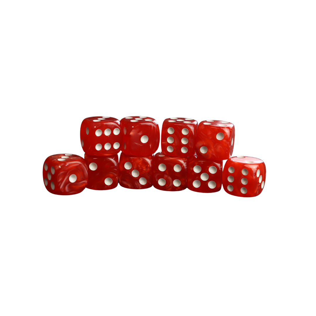 6 Sided Dice - 10 pcs set
