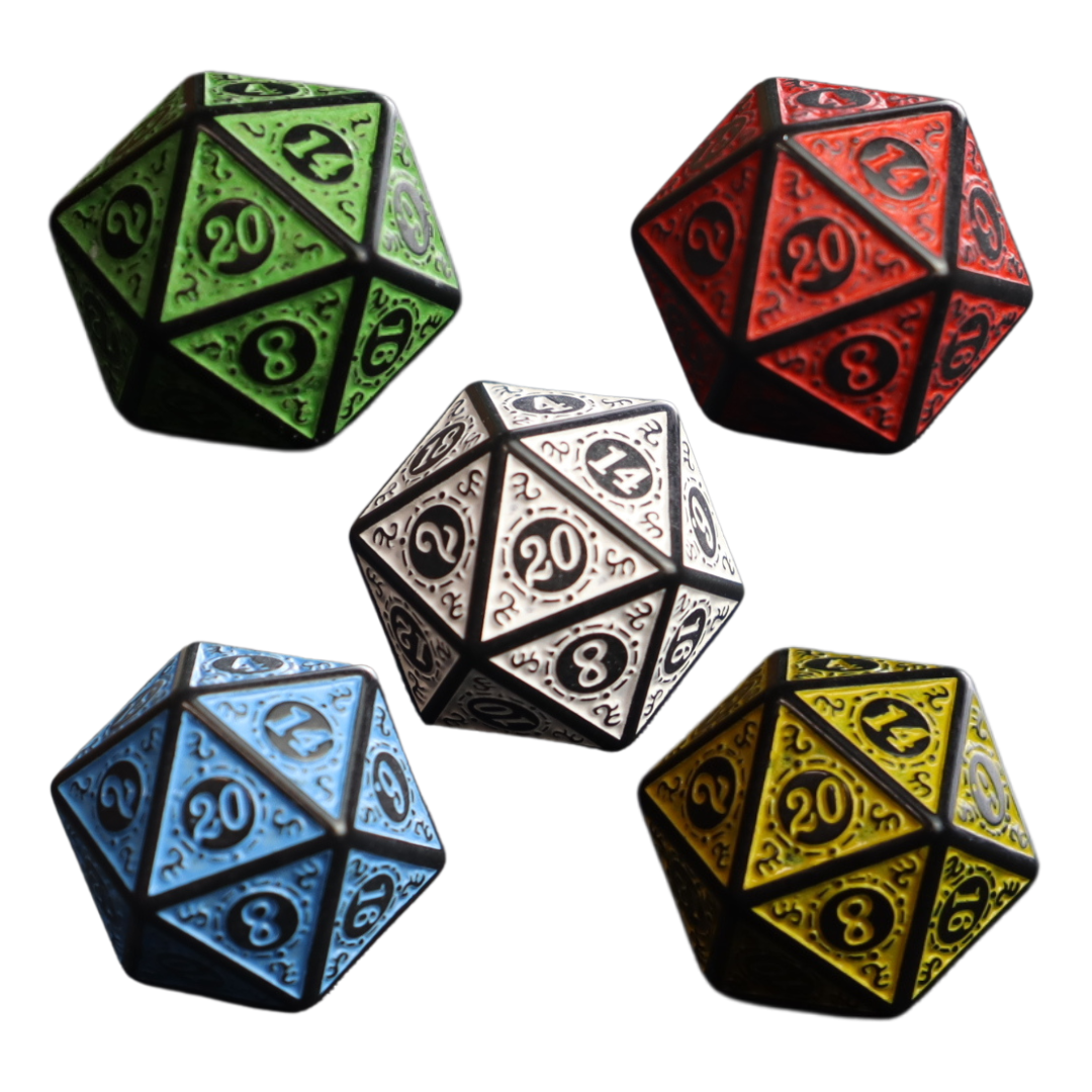 Fantasy style 20 Sided Dice - 1 pcs