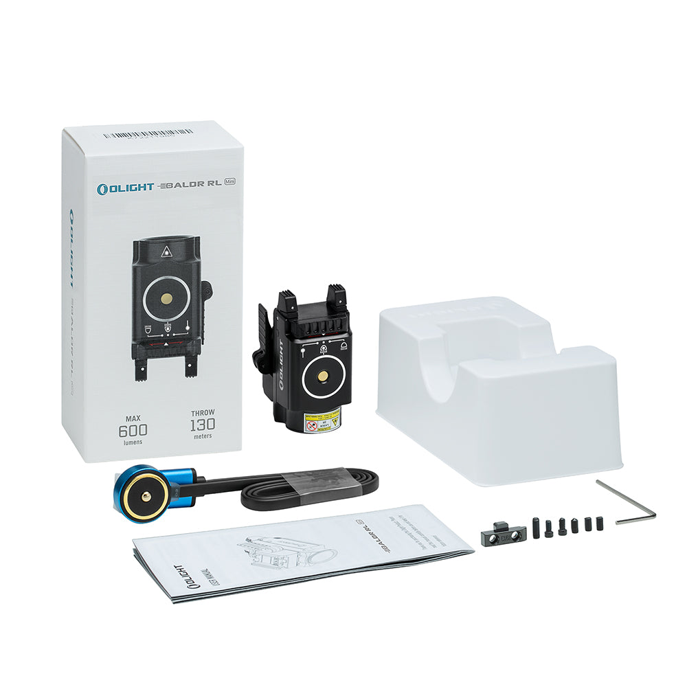 Olight Baldr RL Mini 600 lumens Tactical Flashlight / Red Laser Combo