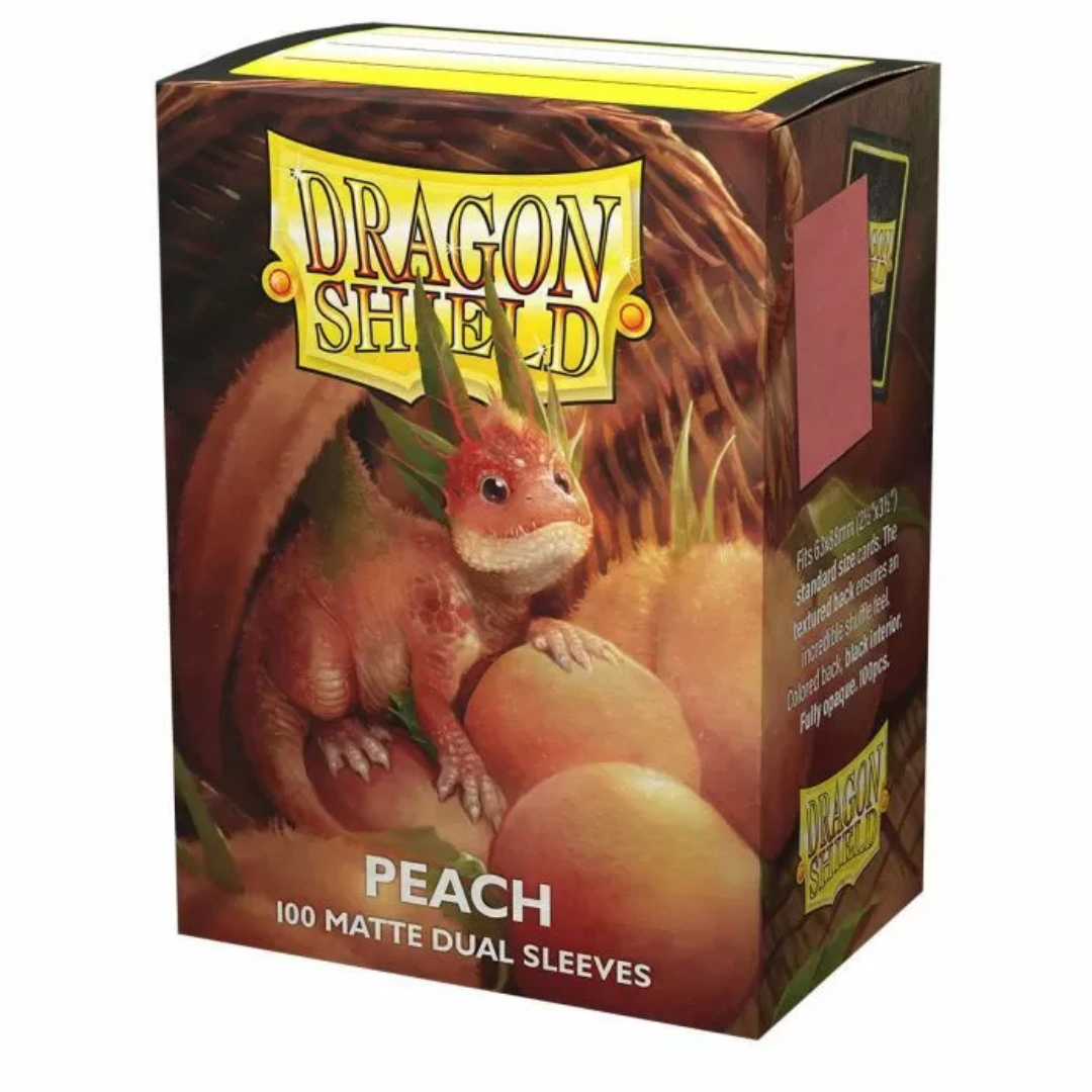 Dragon Shield: Card Sleeves – Matte Dual – Peach (Pink / Orange)