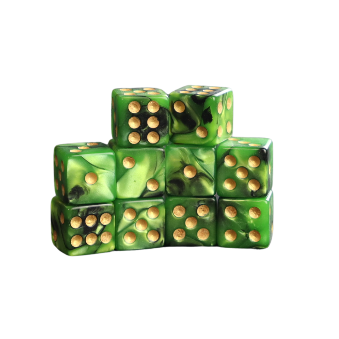 Mini 6 sided Dice - 10 pcs set
