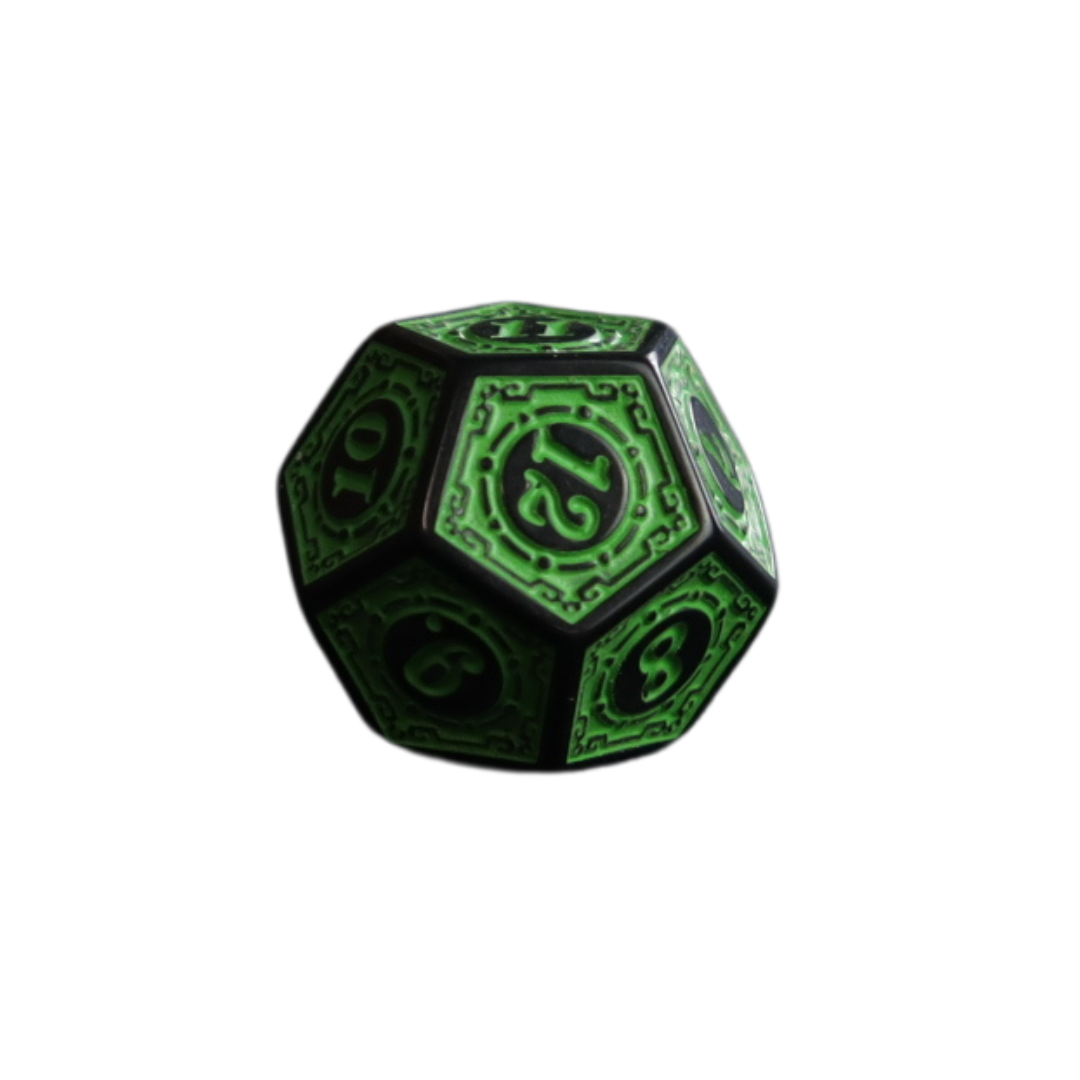 Fantasy style 12 Sided Dice - 1 pcs
