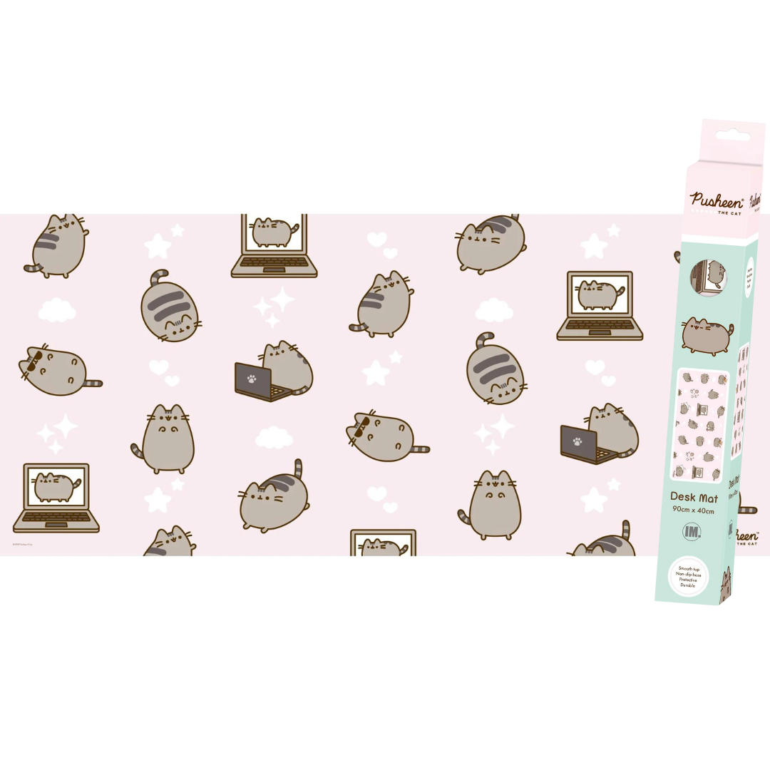 Pink Pusheen Playmat/Deskmat/Gamingmat - XXL