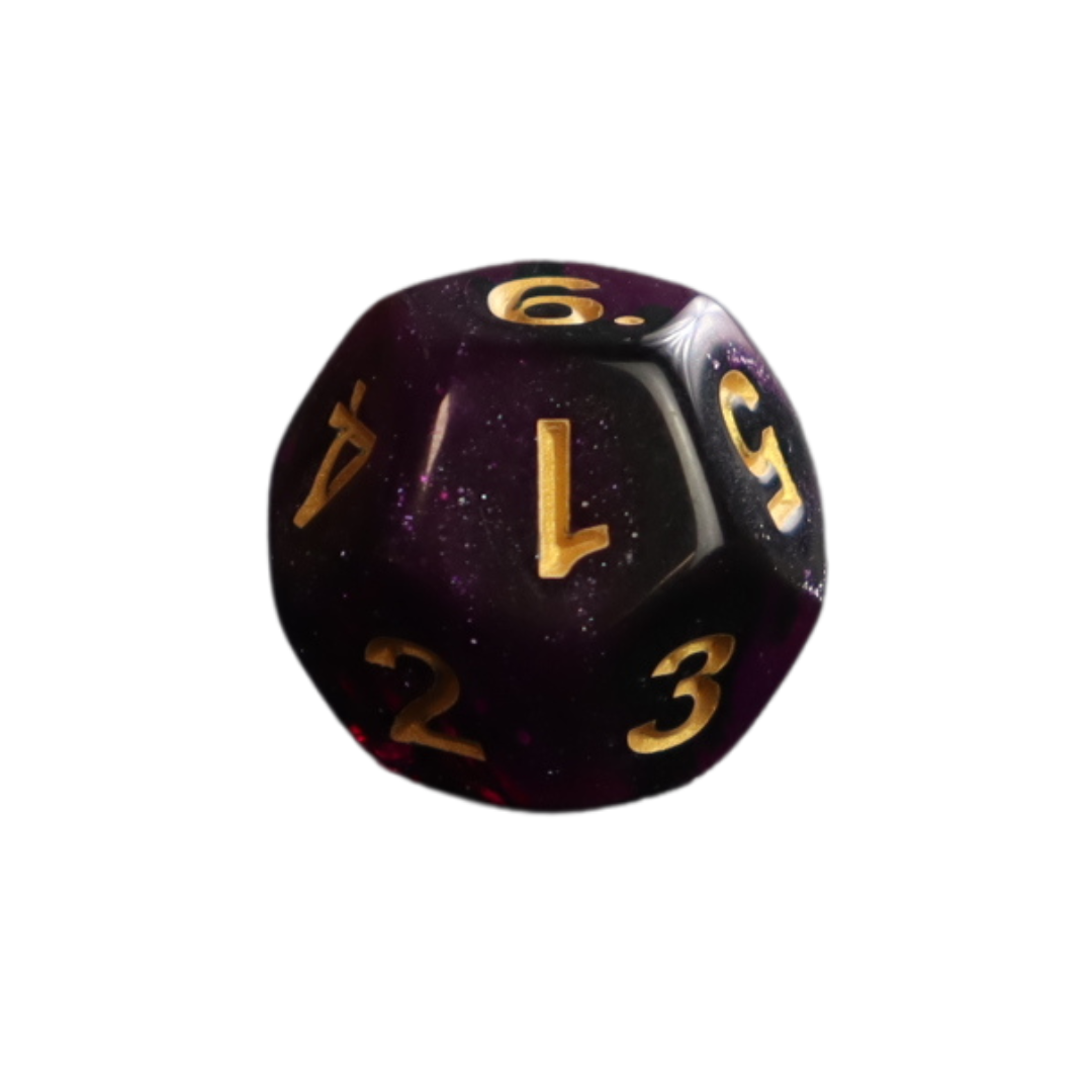 12 Sided Dice - 1 Pcs