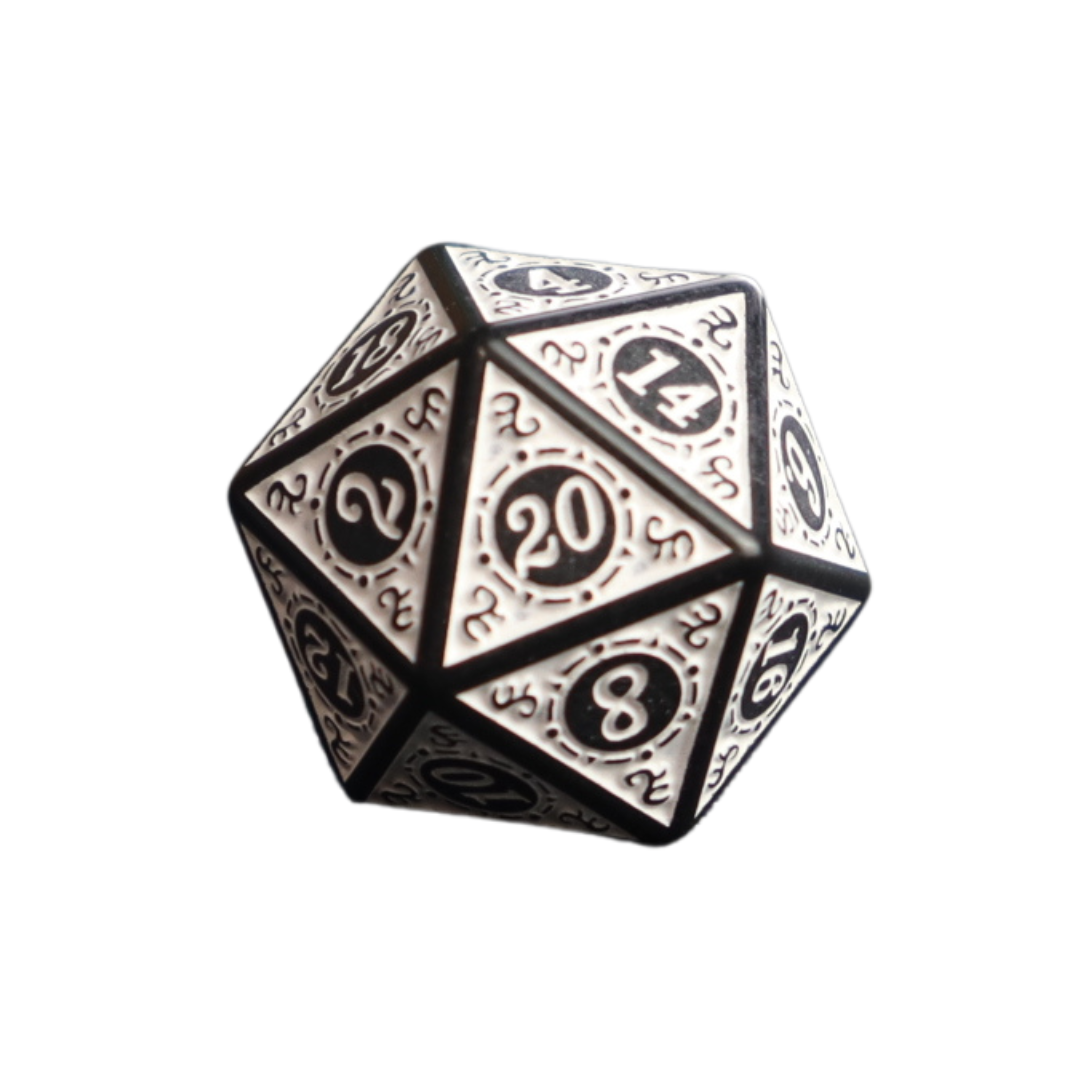 Fantasy style 20 Sided Dice - 1 pcs