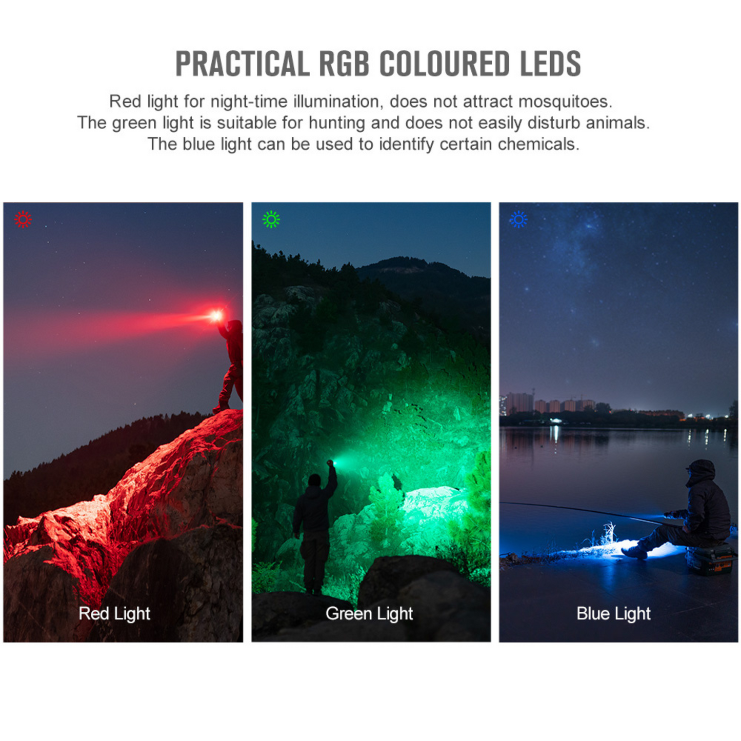 Olight Marauder Mini 7000 Lumens High Intensity RGB LED Torch - BLACK