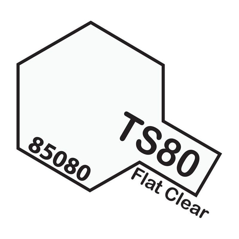 TAMIYA TS-80 Lacquer Spray Paint 100ml - FLAT CLEAR