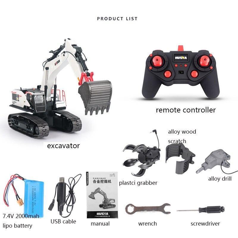 HuiNa 1594 Remote Control Excavator