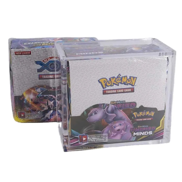 Pokemon ETB Box Acrylic Clear Display Case Magnetic Box
