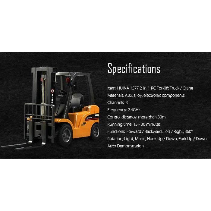 HuiNa Toys 1577 1/10 8Ch Rc Forklift