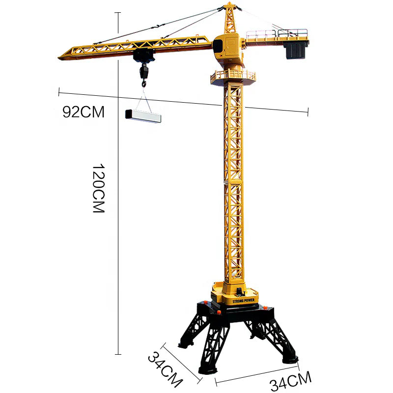 Huina 1585 1:14 Semi-alloy Remote Control Tower Crane Model Toy