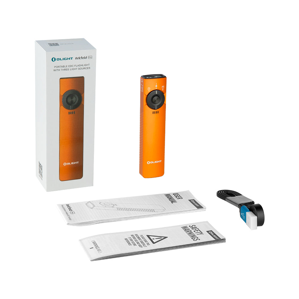 Olight Arkfeld Pro Portable EDC Flashlight With White Light & Green Laser & UV