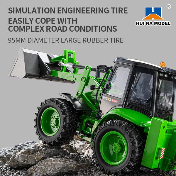 HUINA 1/14 1579 Remote Control Backhoe Loader/Excavator 2.4G 9CH (2024 Model)