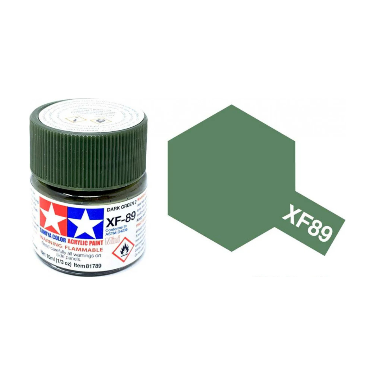 TAMIYA ACRYLIC MINI XF-89 DARK GREEN 2