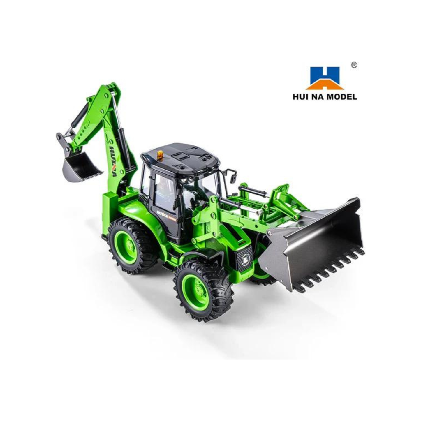 HUINA 1/14 1579 Remote Control Backhoe Loader/Excavator 2.4G 9CH (2024 Model)