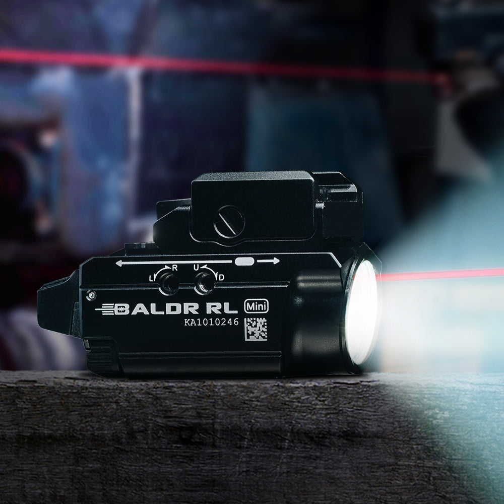 Olight Baldr RL Mini 600 lumens Tactical Flashlight / Red Laser Combo