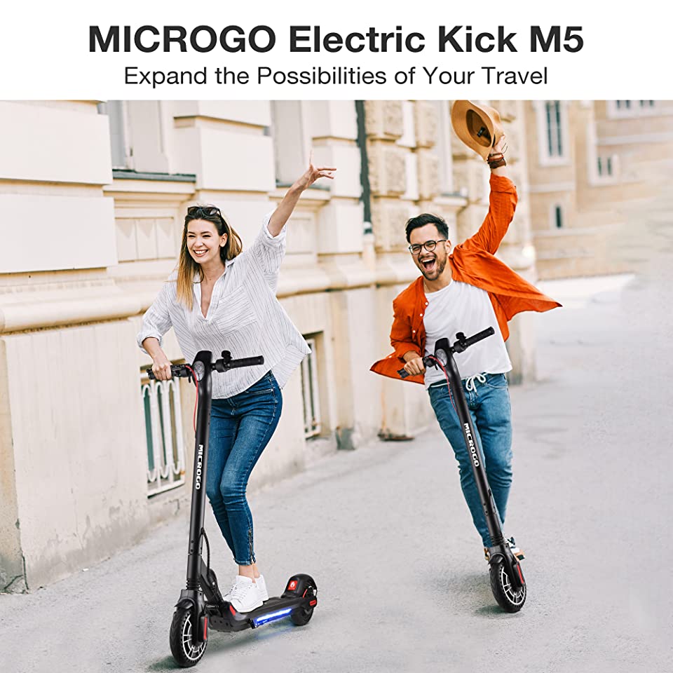 Microgo M5 high speed 350W motor 8.5inch solid tires adult folding electric scooter