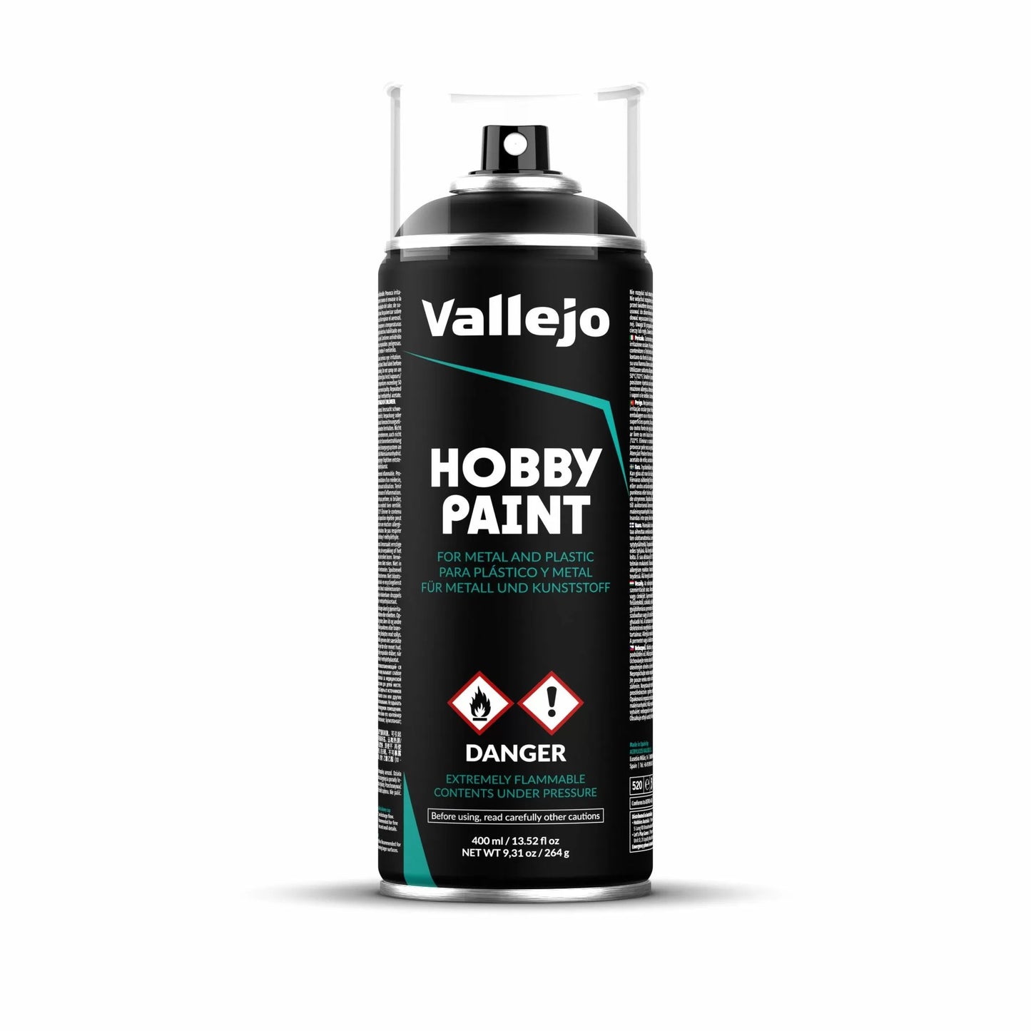 Vallejo Aerosol Spray Primer - Black 400ml-Games Workshop-ProHobbies