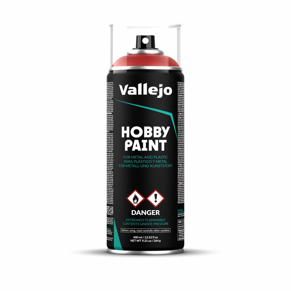 Vallejo Aerosol Spray Primer - Scarlet Red 400ml-Games Workshop-ProHobbies