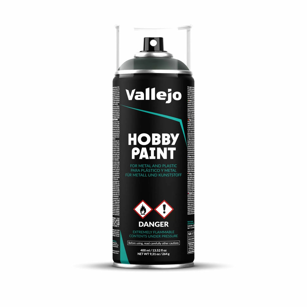 Vallejo Aerosol Spray Primer - Dark Green 400ml-Lets Play Games-ProHobbies