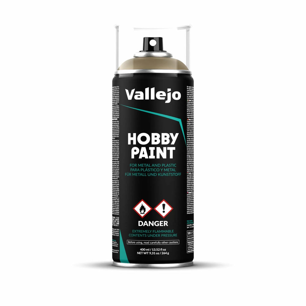 Vallejo Aerosol Spray Primer - US Khaki 400ml-Games Workshop-ProHobbies