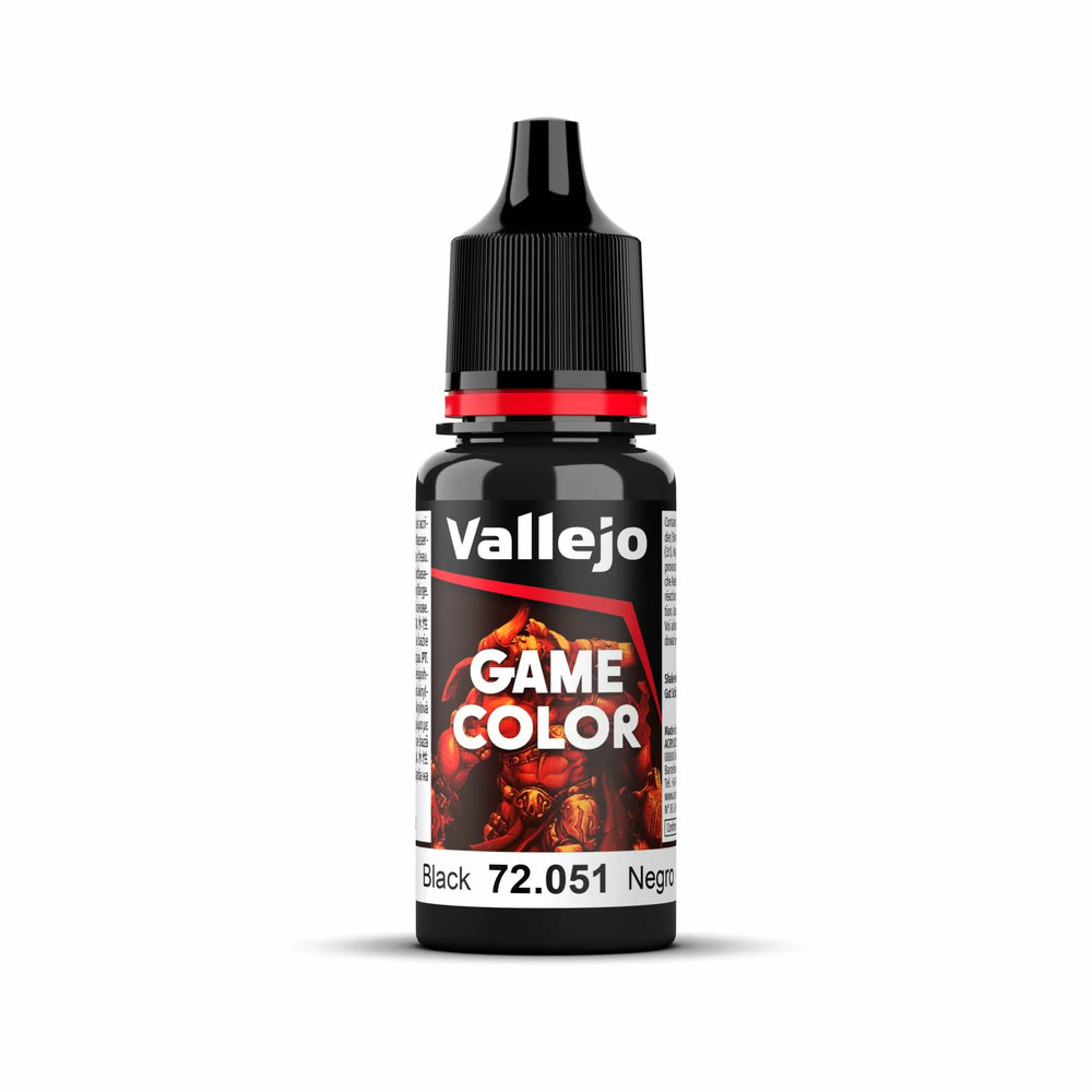 Vallejo Game Colour - Black 18ml-Paint-LetsPlayGames-ProHobbies