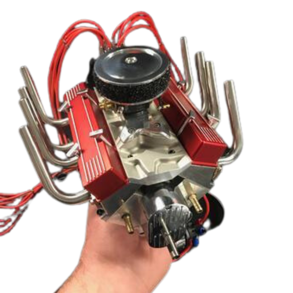 1/4 Scale V8 Nitro Powered Single Carburetor Working Engine