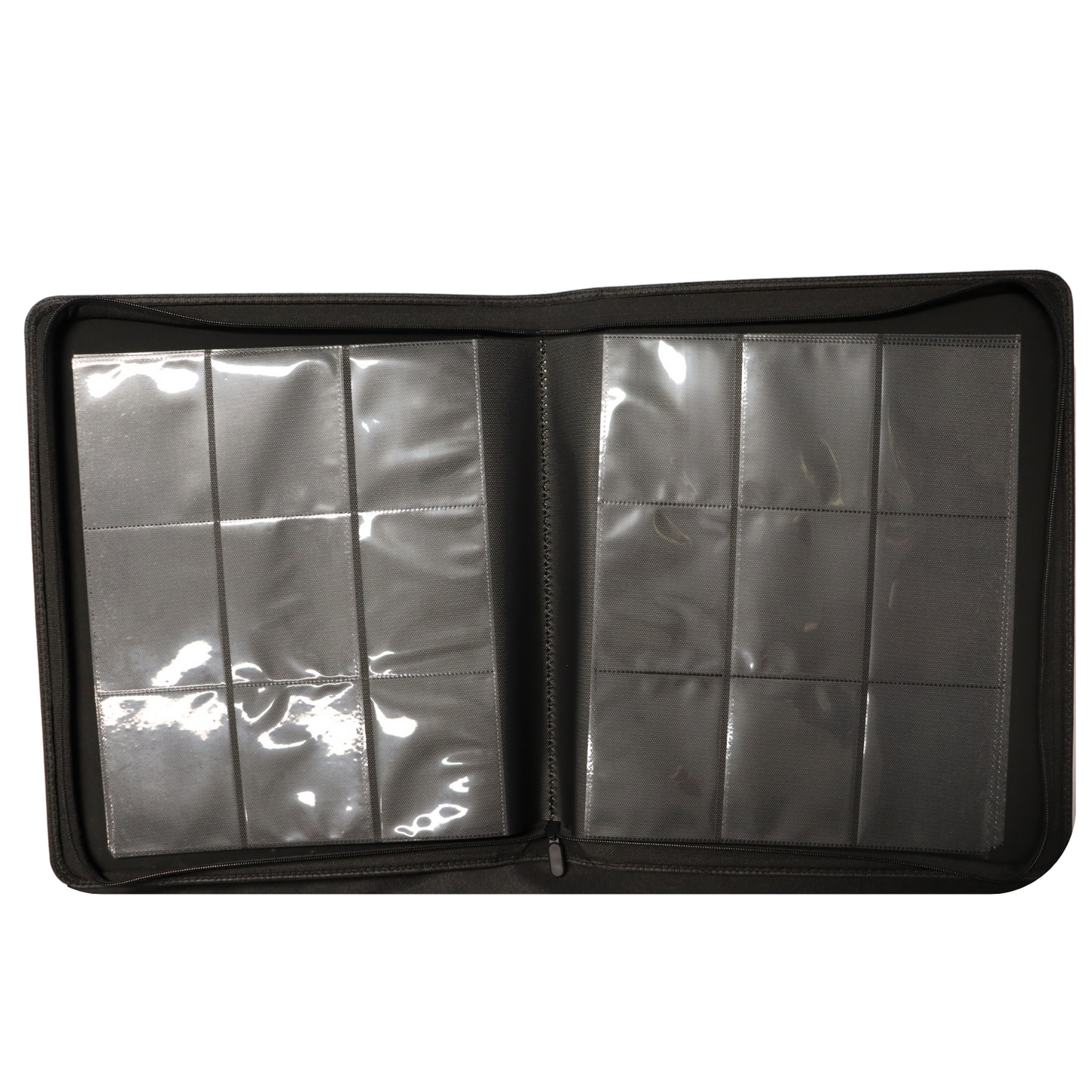 Zip-up TCG Side-loading Card Binder (9 card page, 14 Pages)