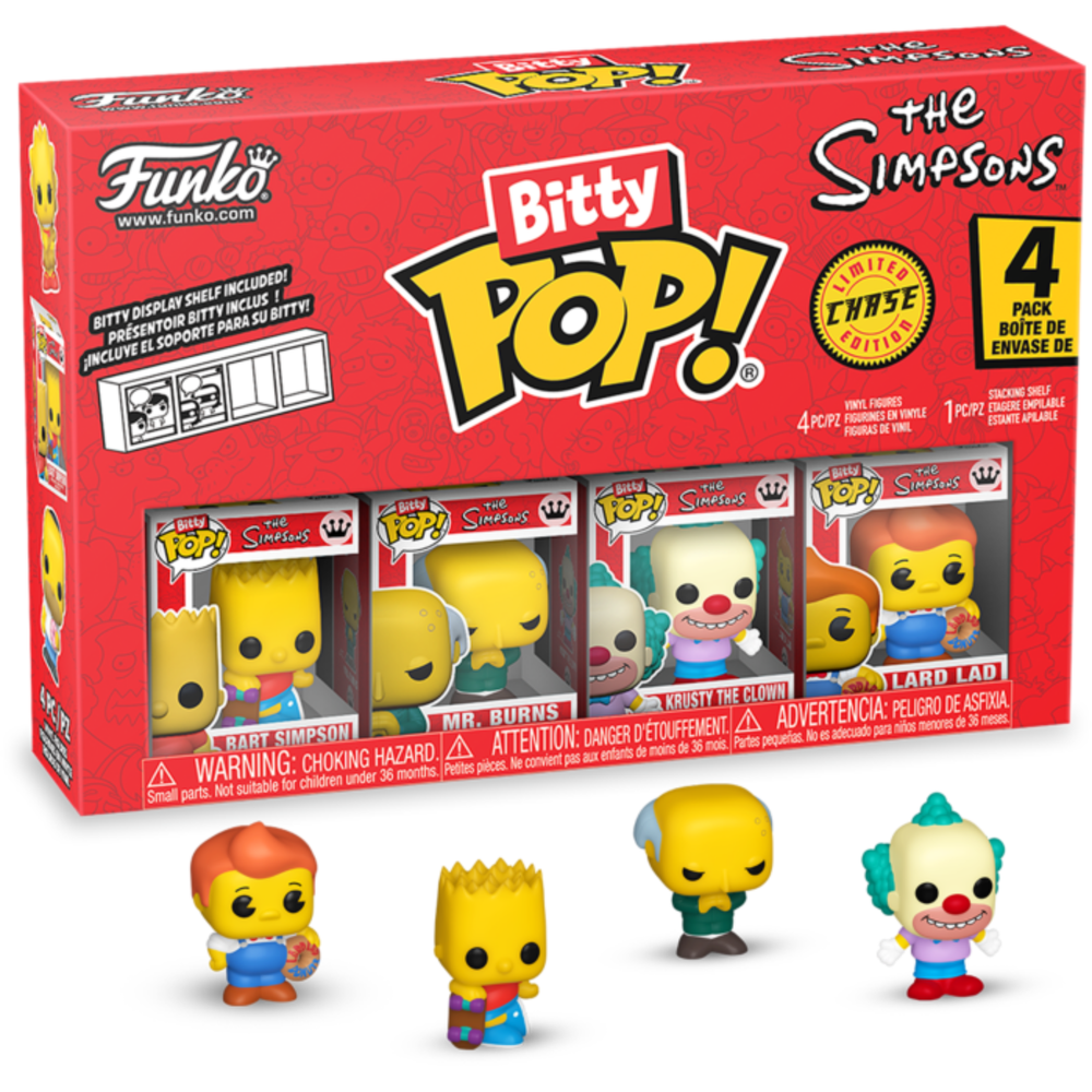 Simpsons - Bart Bitty Pop! 4PK