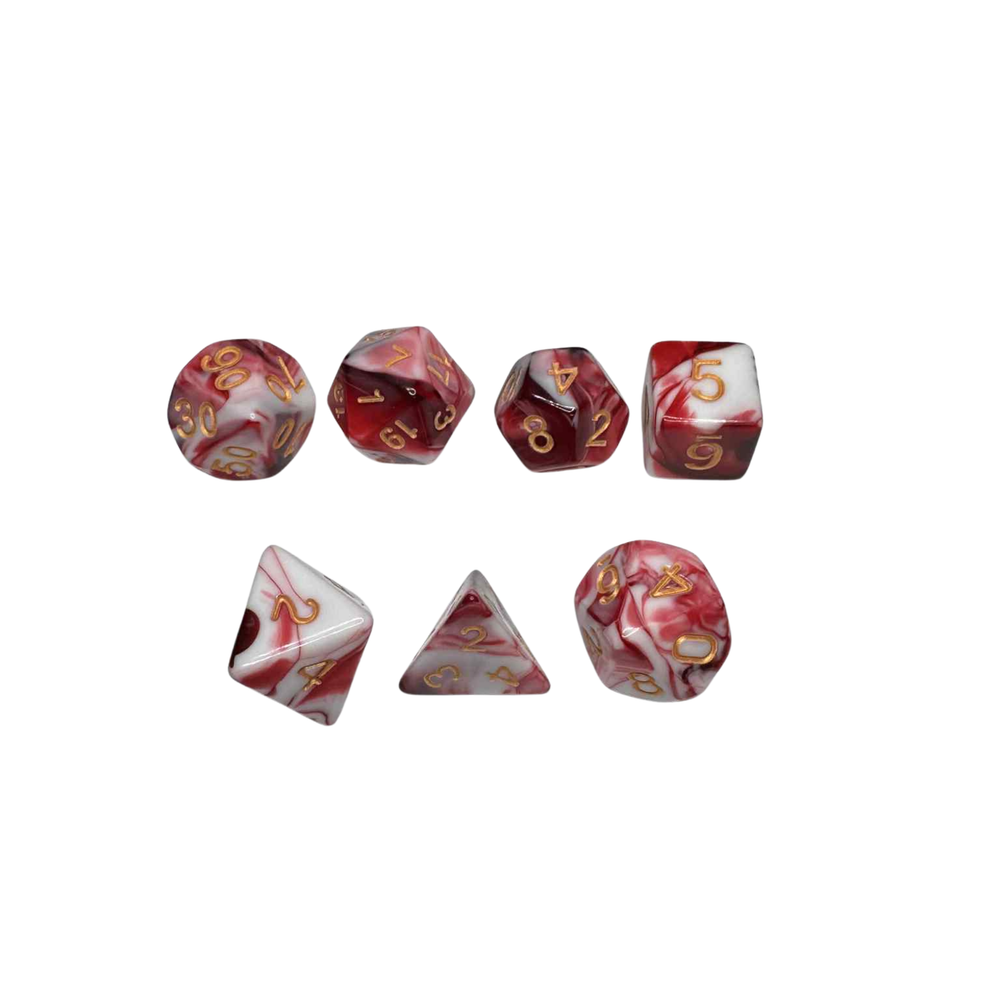 Set of 7 Polyhedral Dice || DND