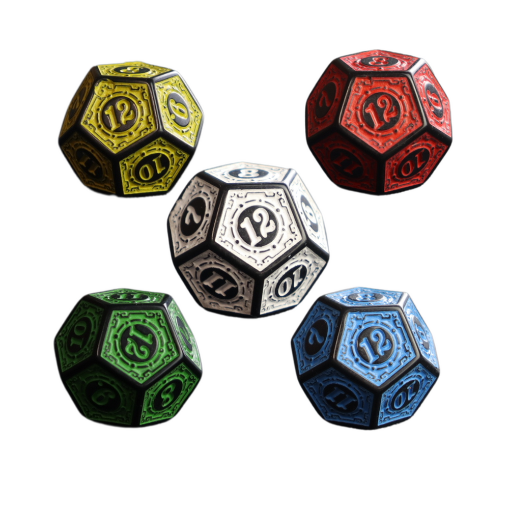 Fantasy style 12 Sided Dice - 1 pcs