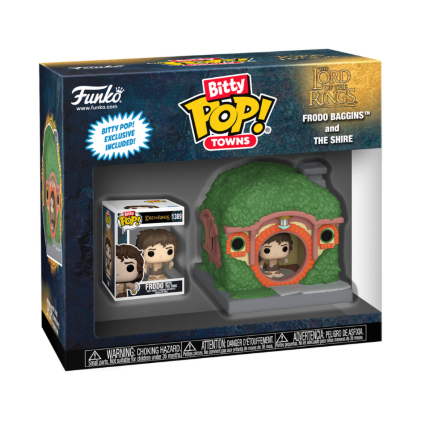 The Lord of the Rings - Frodo Baggins & The Shire Bitty Pop! Town Vinyl Figure