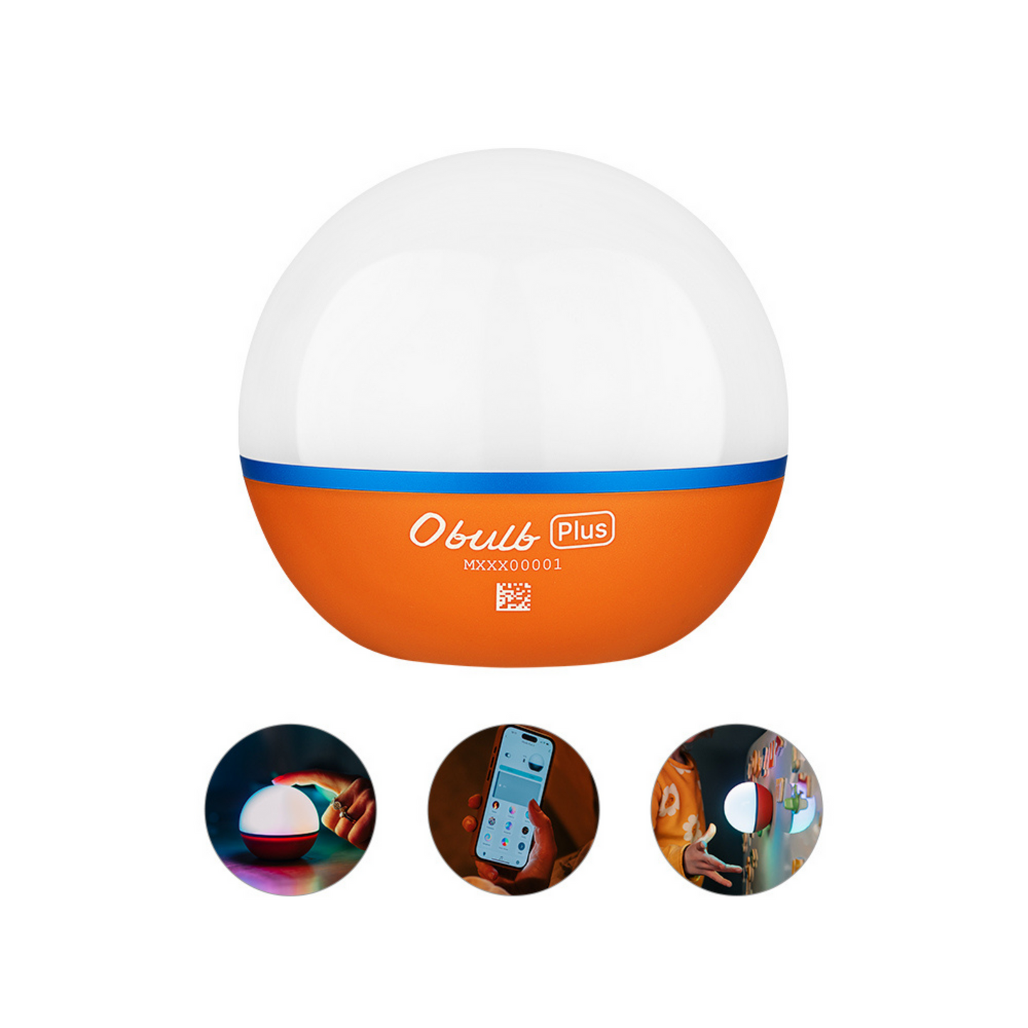 Olight Obulb Plus Orange Rechargeable Multicolour Light with APP and Touch Control