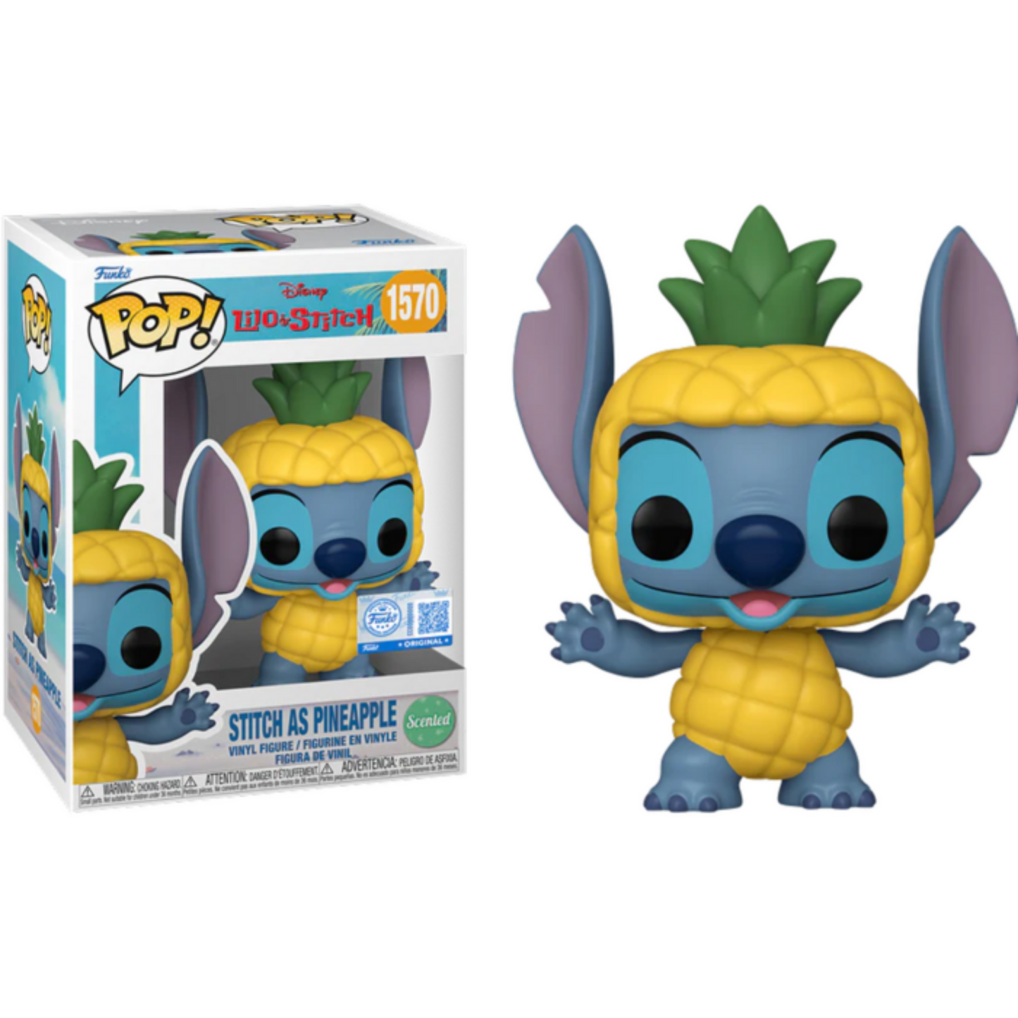 Lilo & Stitch - Stitch as Pineapple US Exclusive Scented Pop! Vinyl [RS]