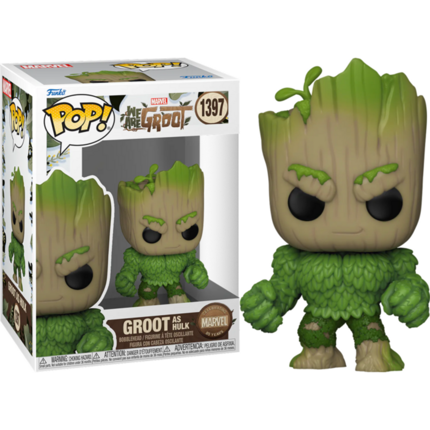 Marvel 85th Anniversary: We Are Groot - Groot as Hulk Pop! Vinyl Figure