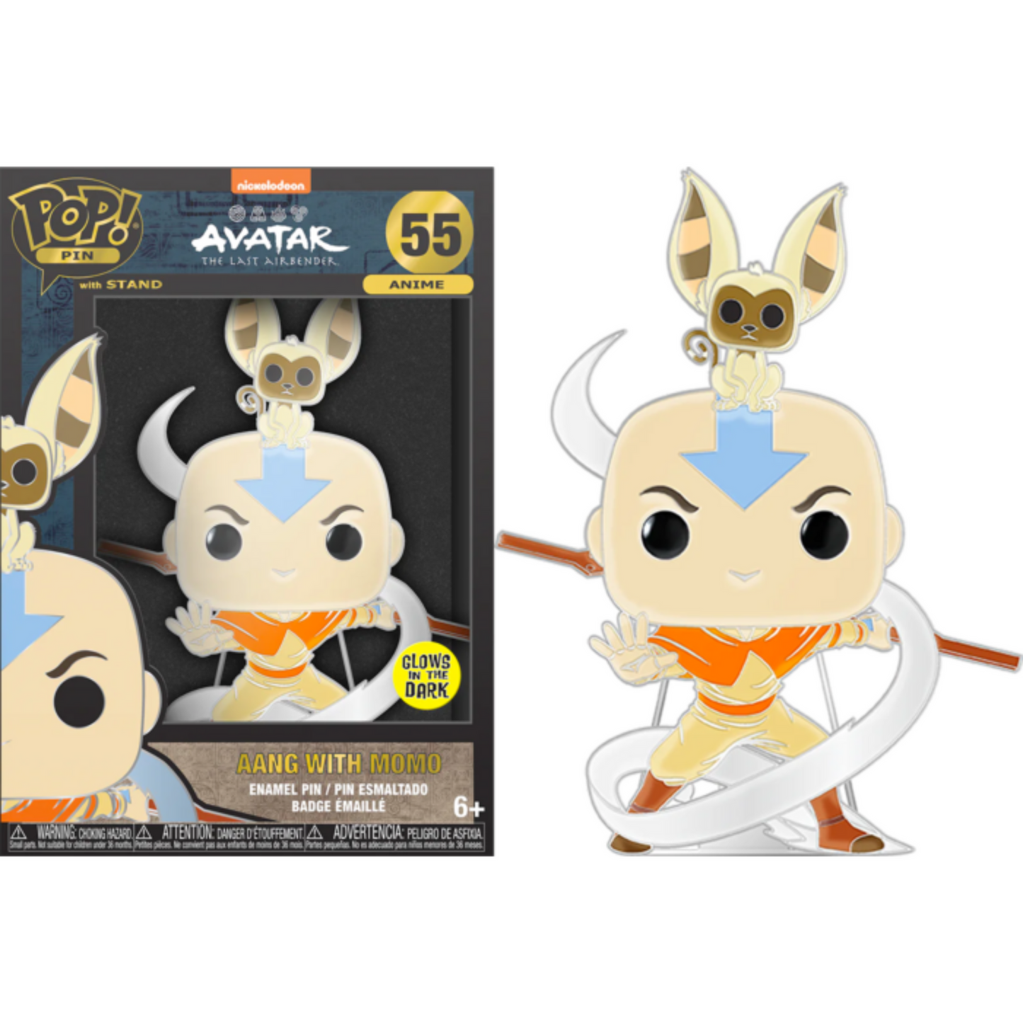 Avatar: the Last Airbender - Aang 4" Pop! Pin