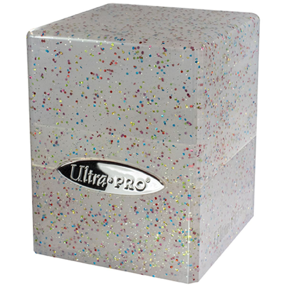 Ultra Pro Satin Cube Deck Box Glitter Clear