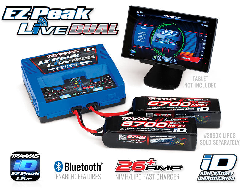 
                  
                    Traxxas EZ Peak Live Dual Charger with iD
                  
                