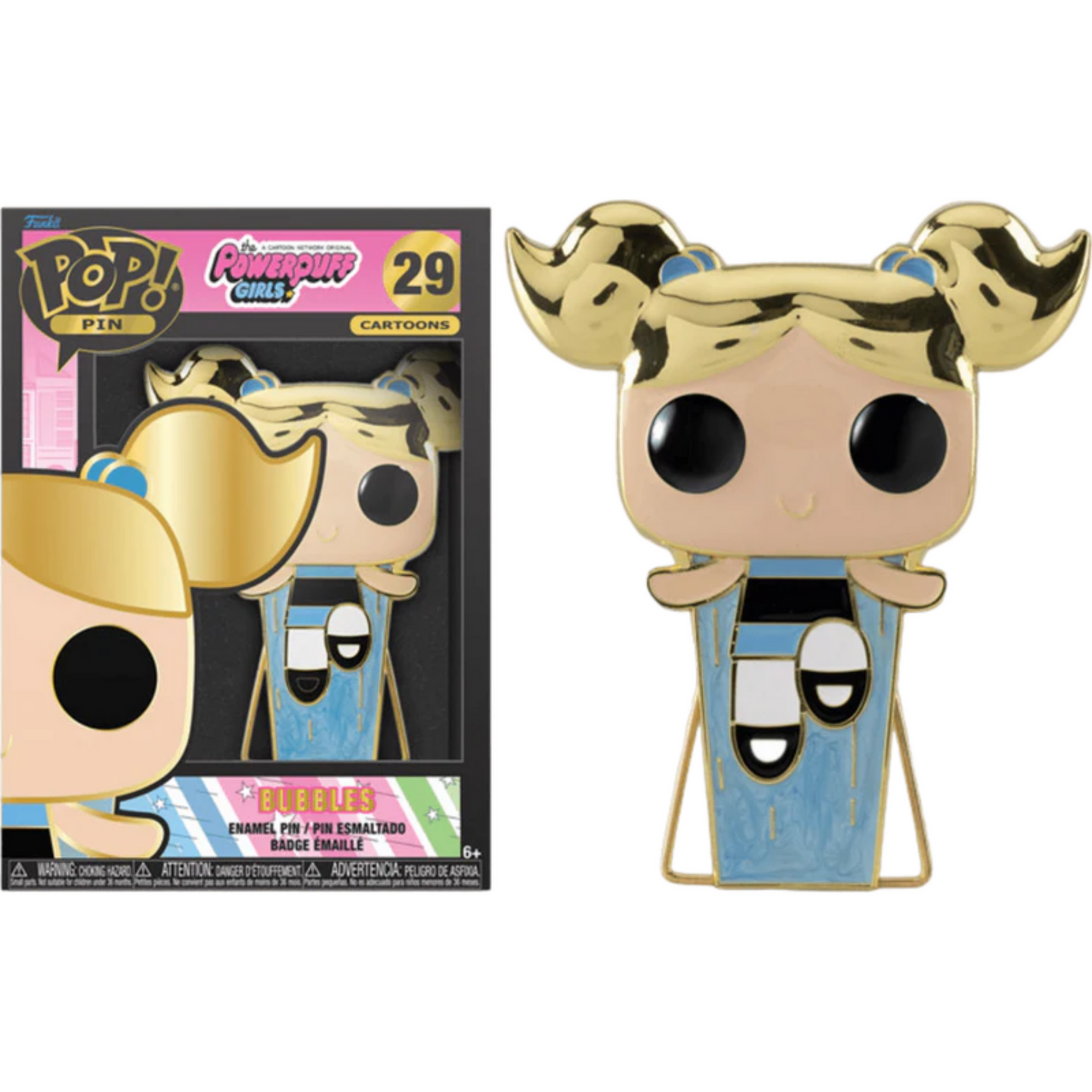 Powerpuff Girls - Bubbles 4" Enamel Pop! Pin