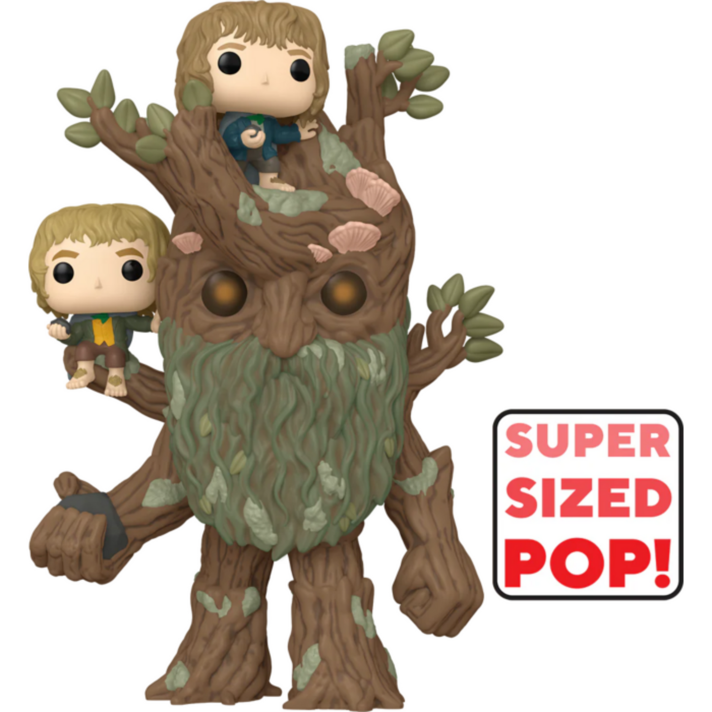 The Lord of the Rings - Treebeard with Merry & Pippin 6" Super Sized Pop! Vinyl