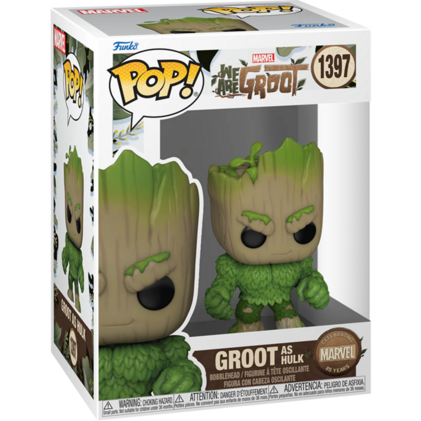 
                  
                    Marvel 85th Anniversary: We Are Groot - Groot as Hulk Pop! Vinyl Figure
                  
                