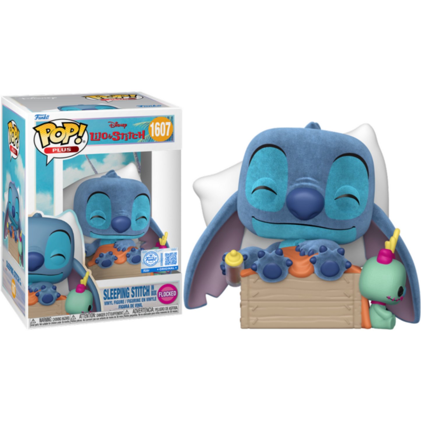 Lilo & Stitch - Sleeping Stitch in Box US Exclusive Flocked Pop! Plus [RS]