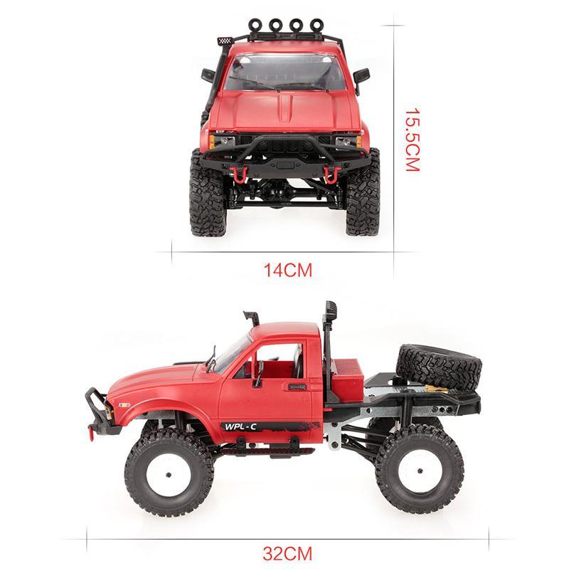 
                  
                    WPL C14 1/16 RC SINGLE CAB SHORT-BED RTR WPL-C14
                  
                