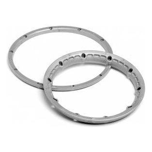 #3272 - HEAVY DUTY WHEEL BEAD LOCK RINGS (SILVER/2pcs)-HPI RACING-ProHobbies