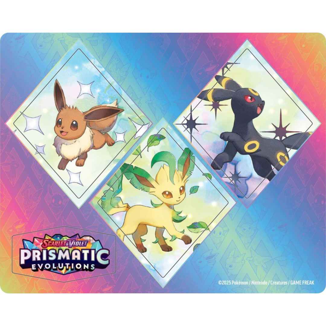 
                  
                    Pokemon TCG Scarlet & Violet 8.5 Prismatic Evolutions Tech Sticker Blister (Sylvion, Glaceon, Leafeon)
                  
                