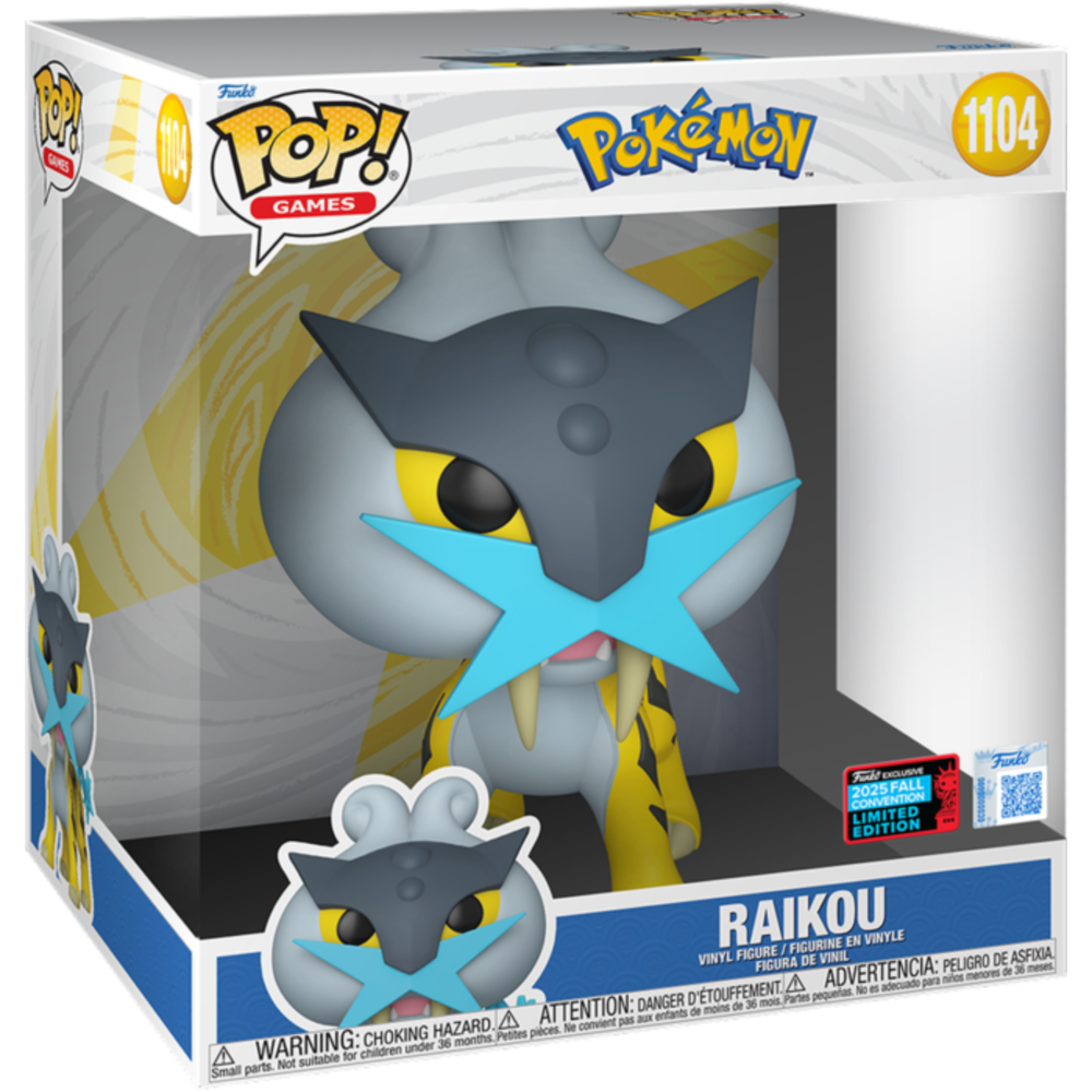 
                  
                    Pokemon - Raikou 10" Pop! NYCC EXC RS
                  
                