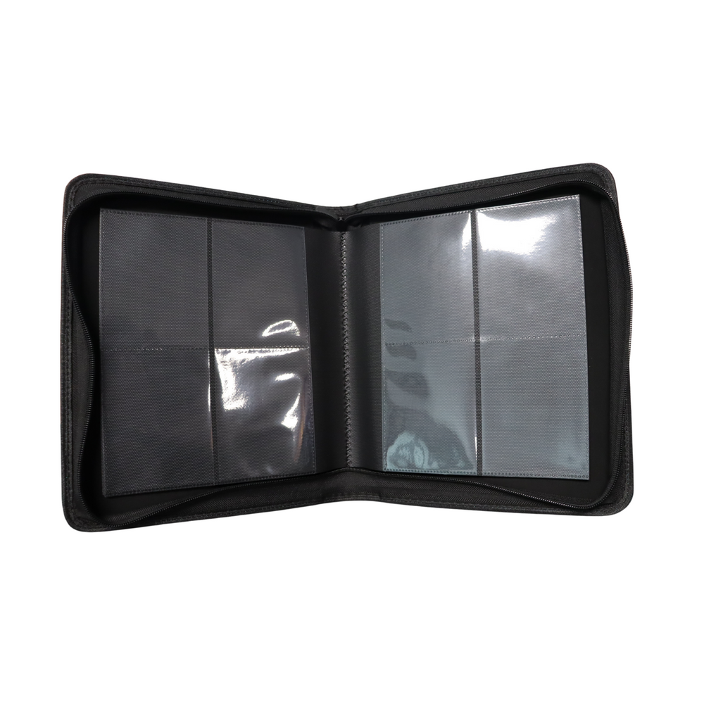 Zip-up TCG Side-loading Card Binder (4 card page, 14 Pages)