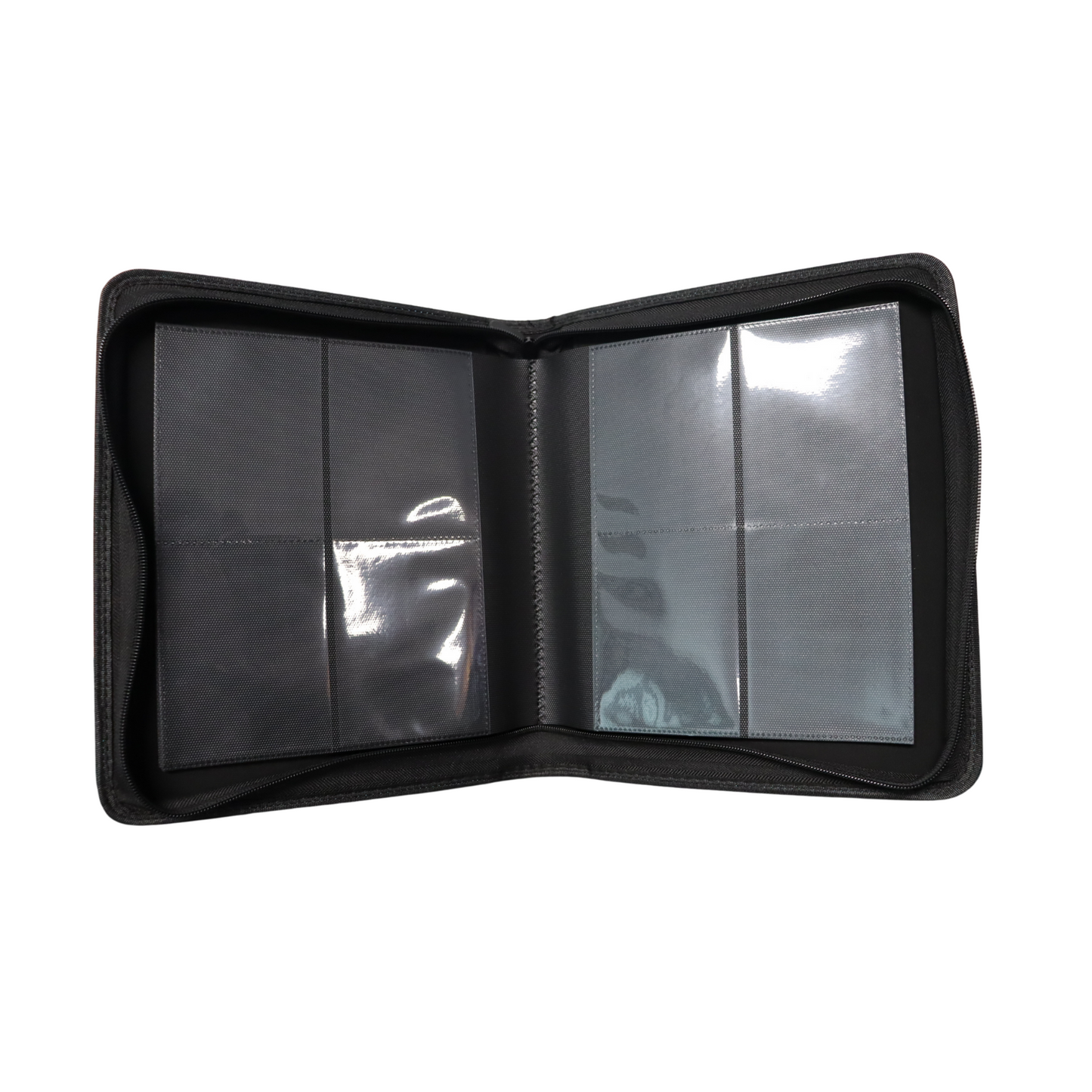 Zip-up TCG Side-loading Card Binder (4 card page, 14 Pages)