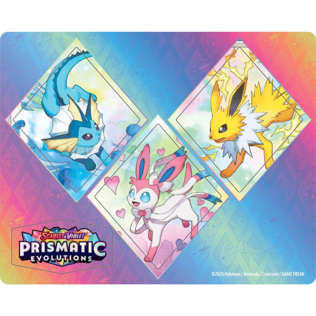 
                  
                    Pokemon TCG Scarlet & Violet 8.5 Prismatic Evolutions Tech Sticker Blister (Sylvion, Glaceon, Leafeon)
                  
                